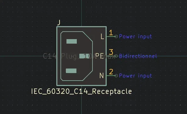 IEC 60320 C14 Receptacle